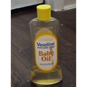 Vintage 1970s/80s Vaseline Intensive Care Baby Oil 16 Oz Movie TV Props